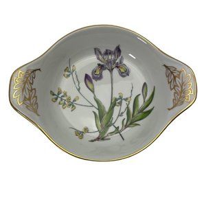 Spode Stafford Flowers Iris Baking Handle Au Gratin Dish
